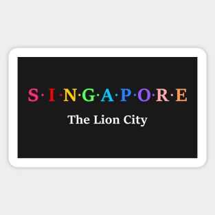 Singapore, The Lion City Sticker